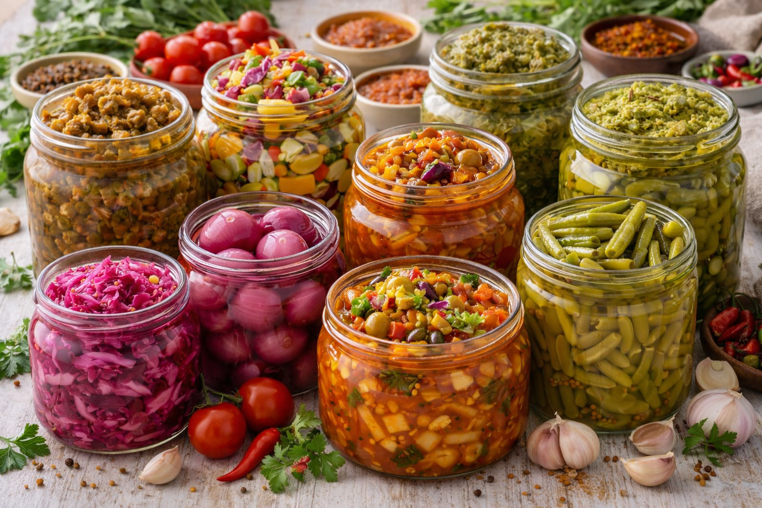 ترشی، شور، تخمیری