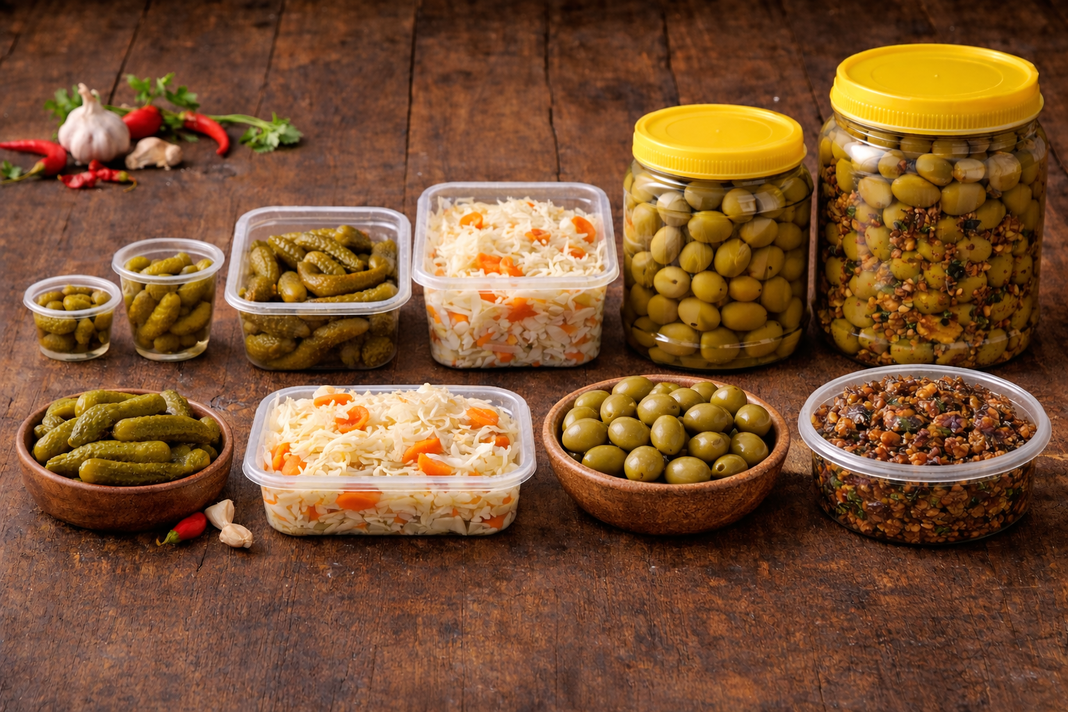 انواع شور و زیتون